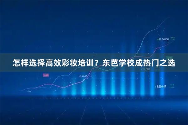 怎样选择高效彩妆培训？东芭学校成热门之选