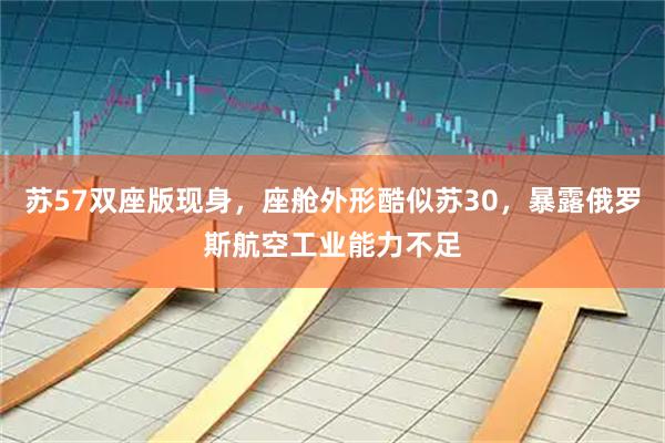 苏57双座版现身，座舱外形酷似苏30，暴露俄罗斯航空工业能力不足