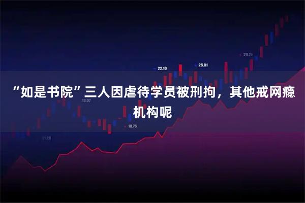 “如是书院”三人因虐待学员被刑拘，其他戒网瘾机构呢